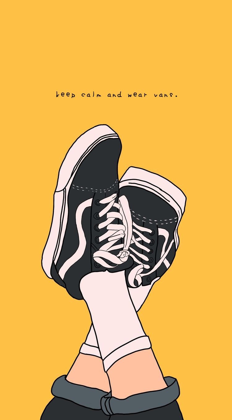 750x1360 aesthetic #vans #shoes #wallpaper #yellow. Cute background picture, Cute background, Aesthetic iphone wallpaper, Phone