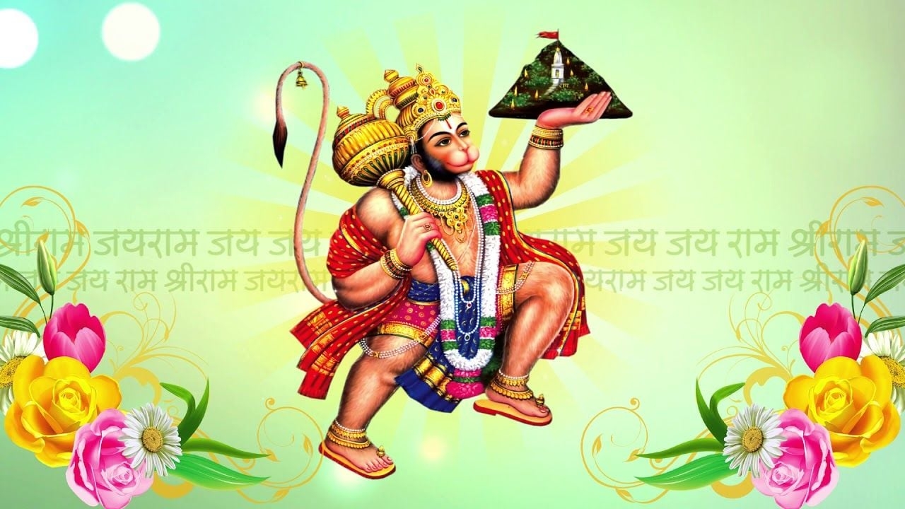 1280x720 Shri Hanuman ji animated Background 1:, Desktop