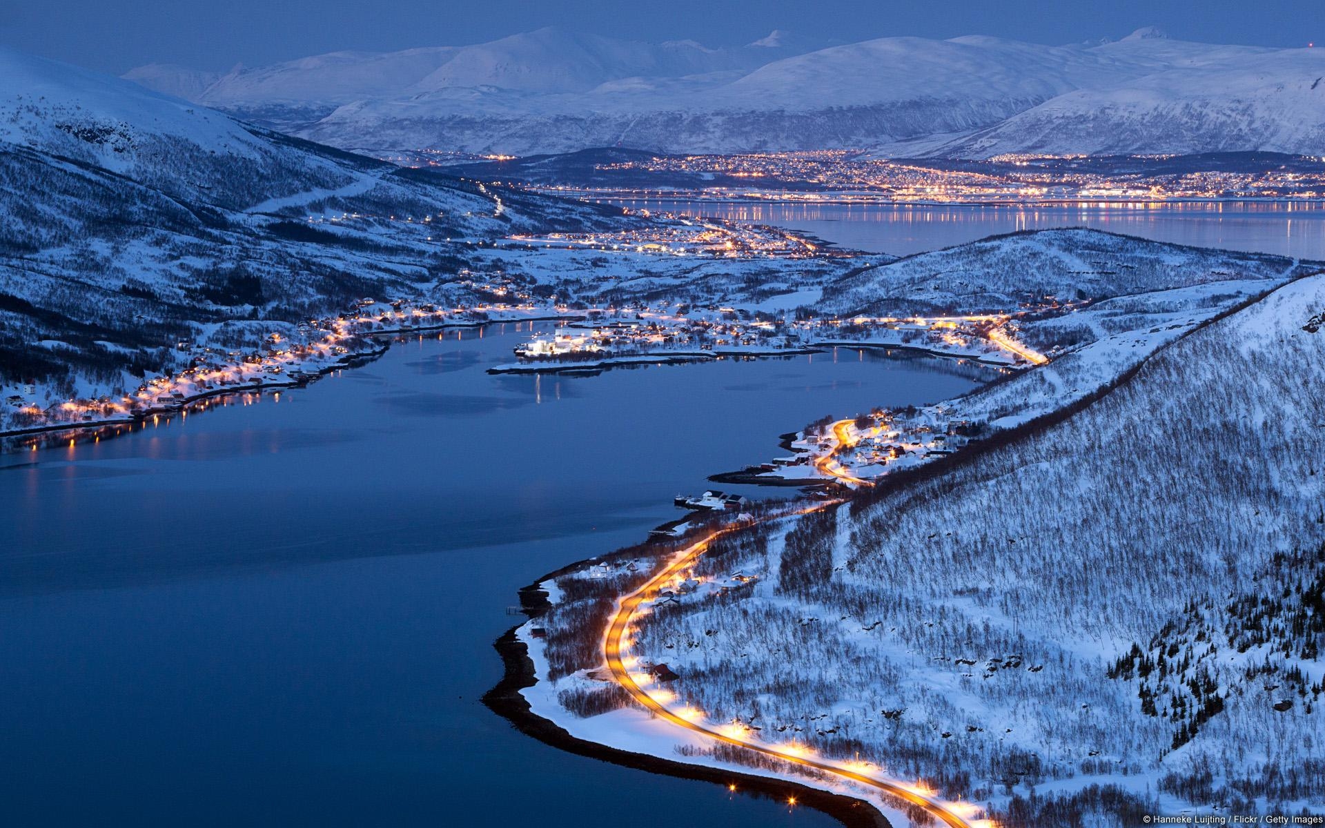 1920x1200 City Lights of Tromsø in Norway [], Desktop