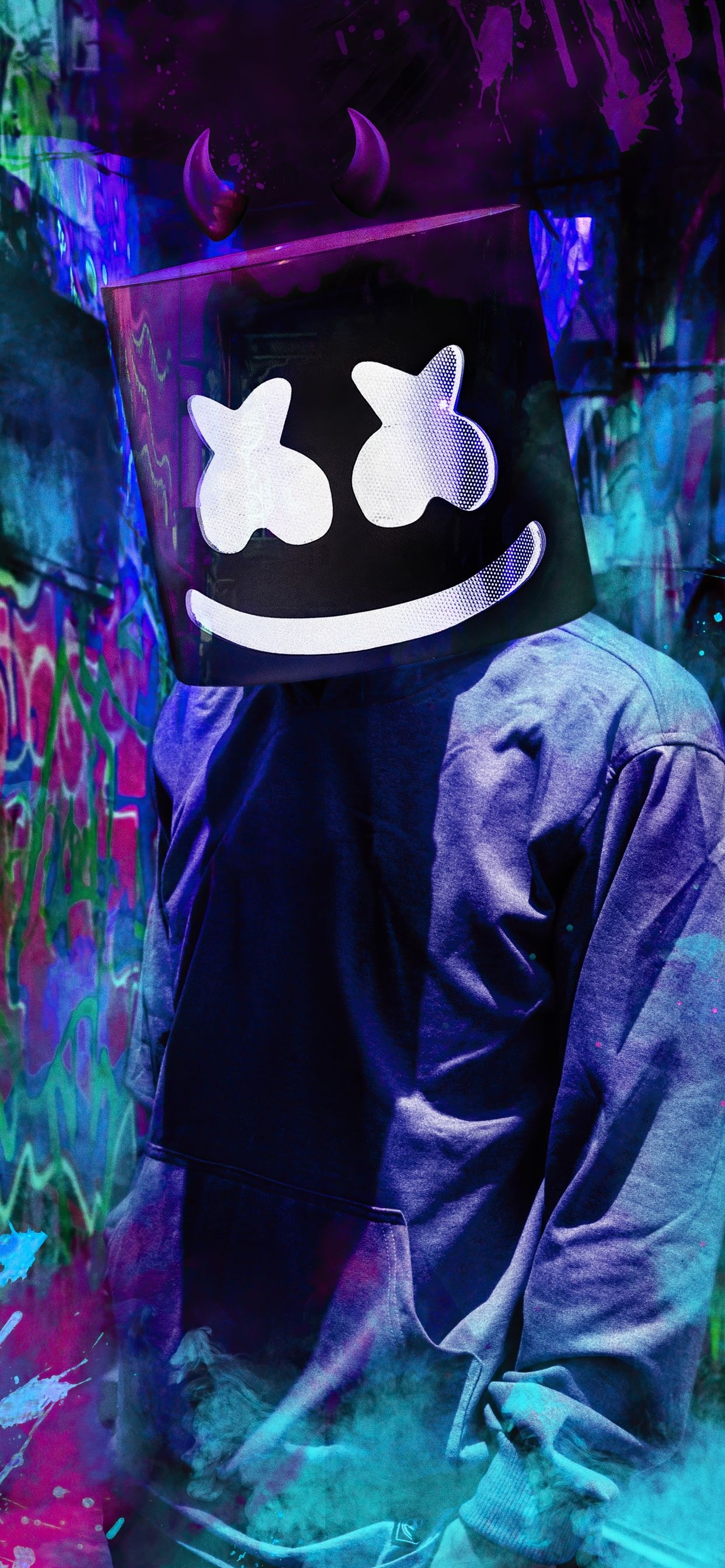 1250x2690 Marshmello Face iPhone Wallpaper, Phone