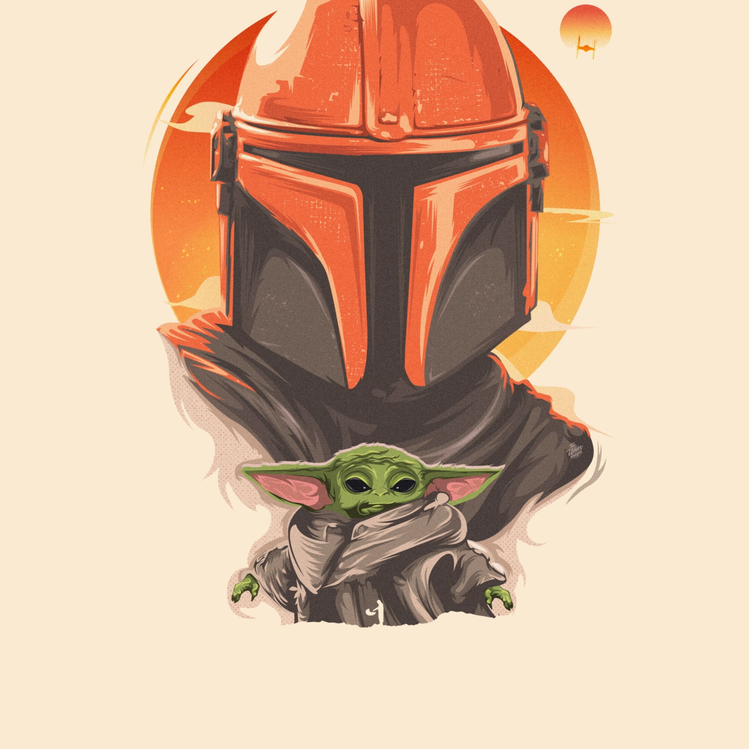 2560x2560 Wallpaper Weekends: The Child (Baby Yoda) Wallpaper for iPhone and iPad, Phone