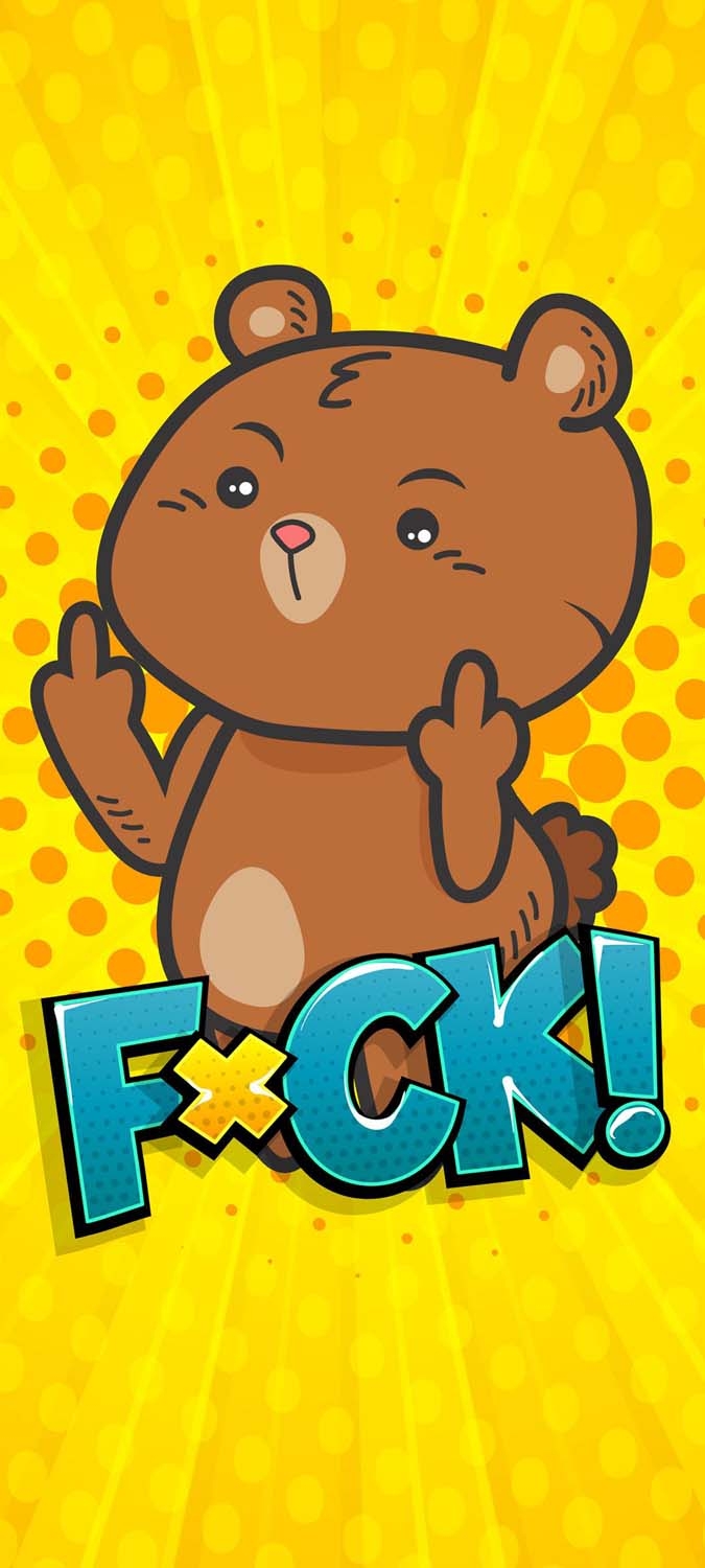 680x1500 Teddy Bear F ck iPhone Wallpaper HD, Phone