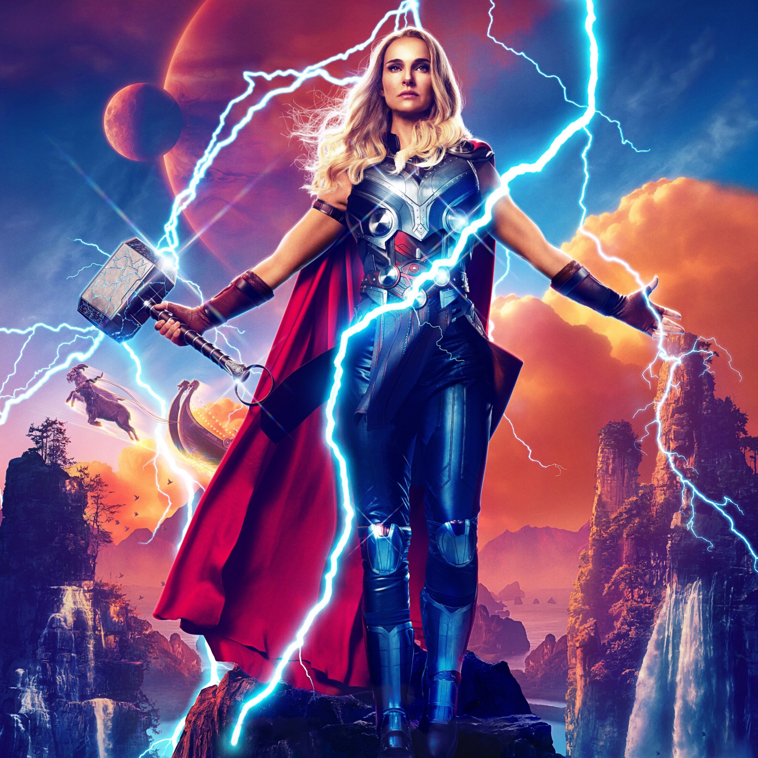 2560x2560 Thor: Love and Thunder Wallpaper 4K, Natalie Portman as Jane Foster, 2022 Movies, Movies, Phone