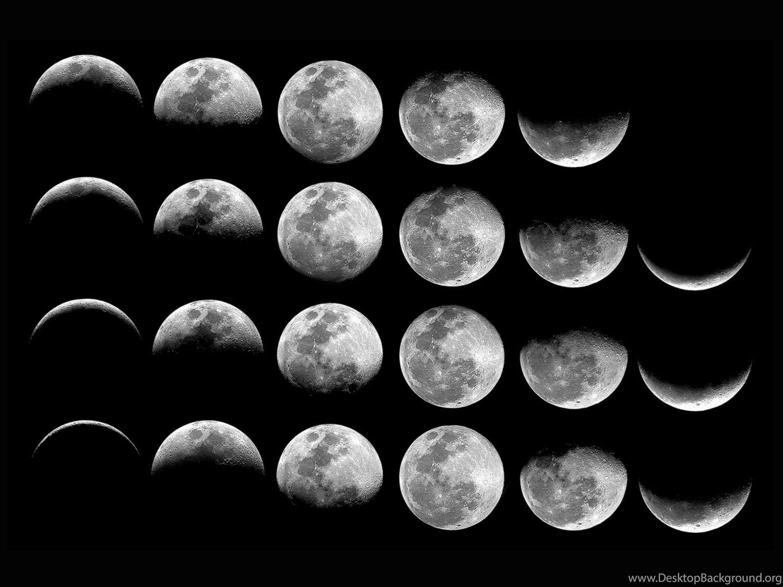 1600x1200 Wallpaper: Moon Phases Desktop Background, Desktop