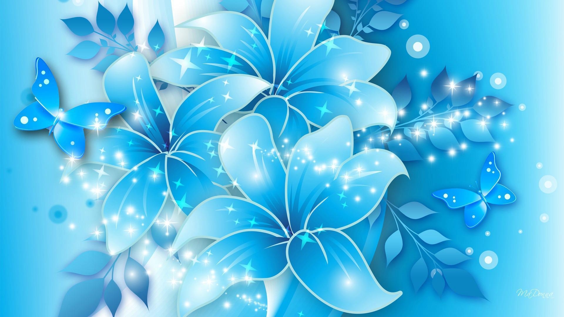 1920x1080 Light Blue Flower Wallpaper Free Light Blue Flower Background, Desktop