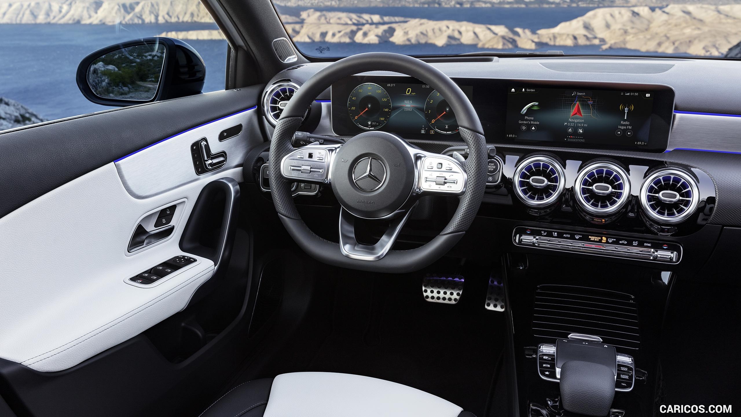 2560x1440 Mercedes Benz A Class Line Nevagrey Black Interior. HD, Desktop