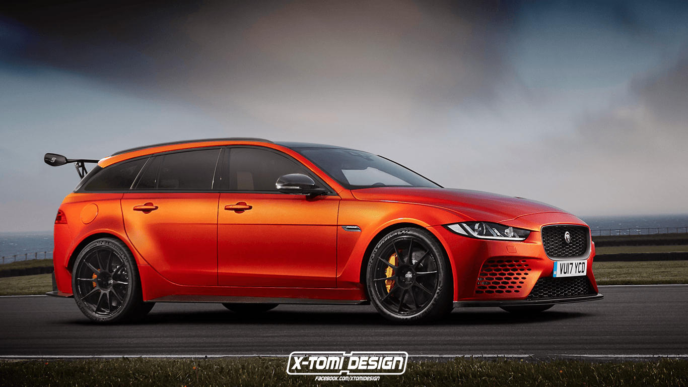 1370x770 Jaguar XE SV Project 8 Sportbrake Looks Like a Modern Volvo 850, Desktop