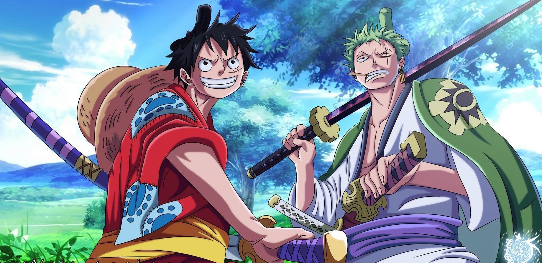 1840x900 Zoro Wano Wallpaper Free Zoro Wano Background, Dual Screen