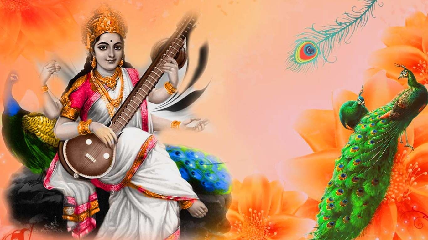 1370x770 Goddess Saraswati Wallpaper.wallpapertip.com, Desktop