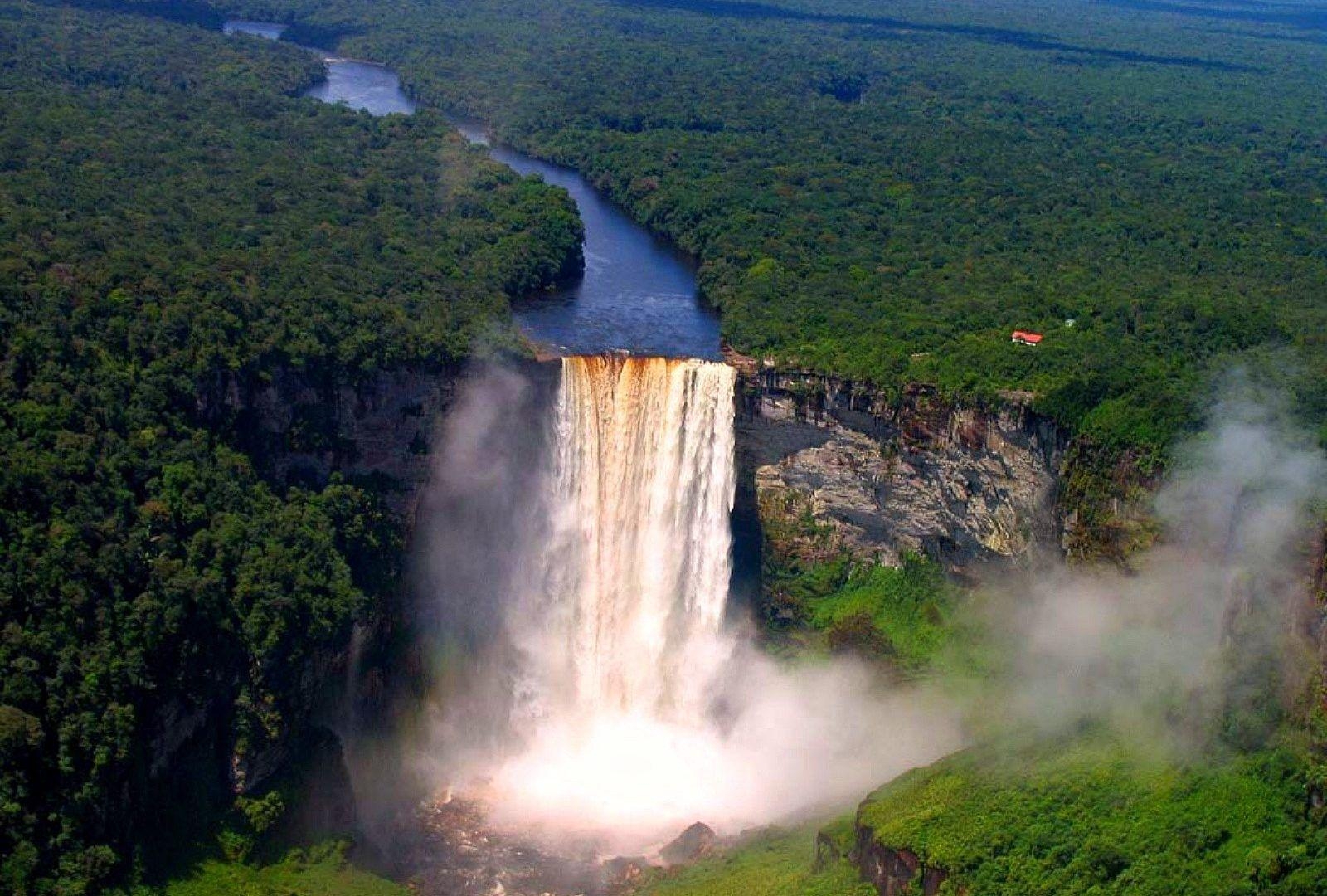 1600x1080 Waterfalls: Kaieteur Falls Guyana Nature Waterfalls Forest Desktop, Desktop