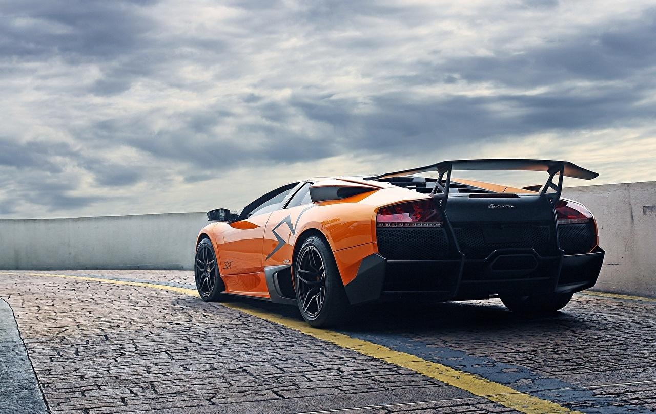 1280x810 Wallpaper Lamborghini Murcielago Lp670 4 SV Luxury Back View, Desktop