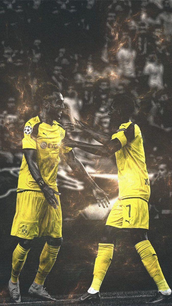 680x1200 Footy Wallpaper Emerick Aubameyang & Ousmane, Phone