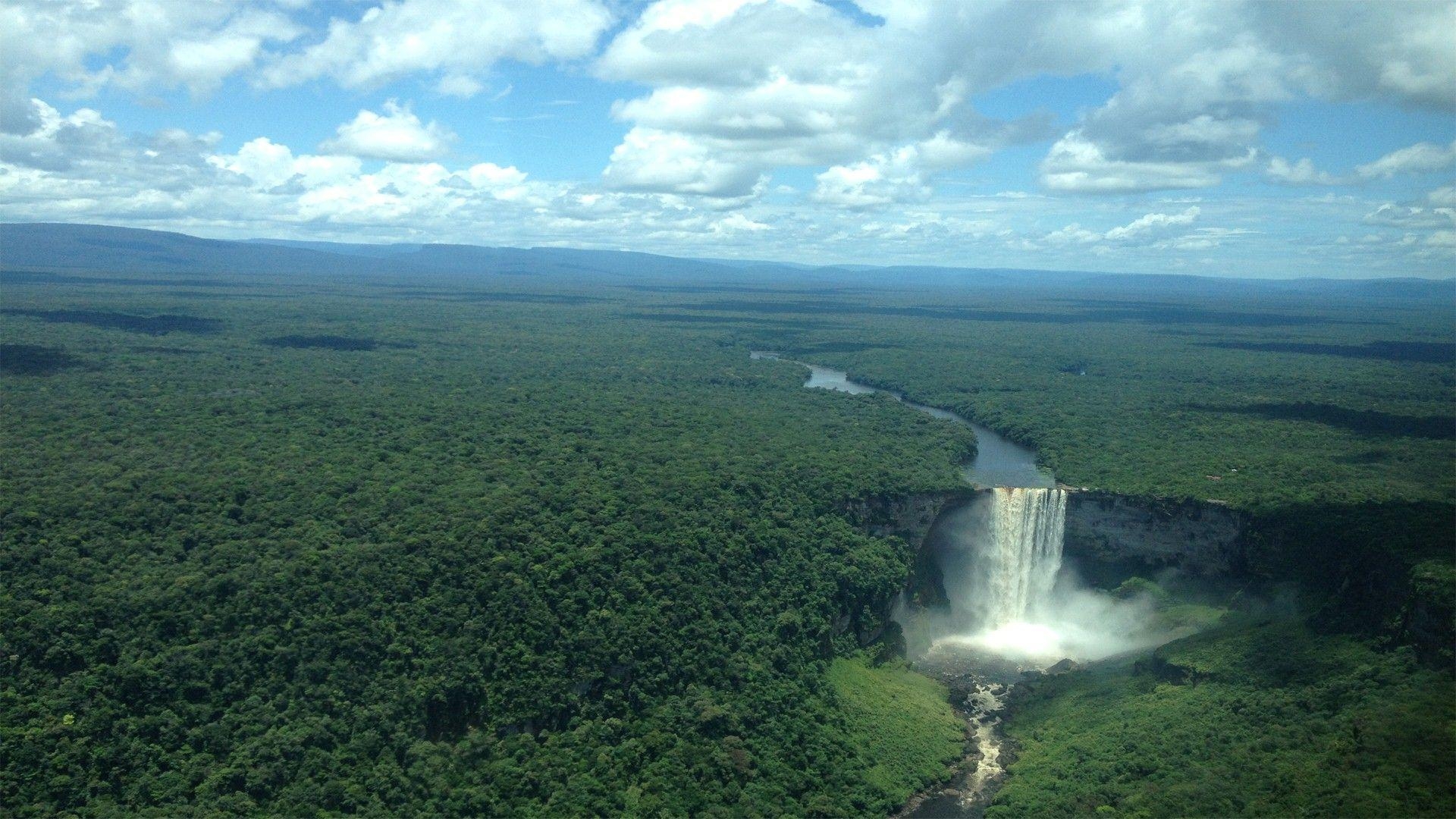 1920x1080 Famous Waterfall Kaieteur Falls in Guyana South America HD Photo, Desktop