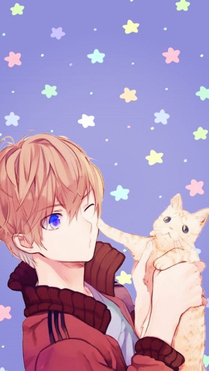 700x1250 anime #animeboy #animewallpaper #kawaii #cat #iphonewallpaper, Phone