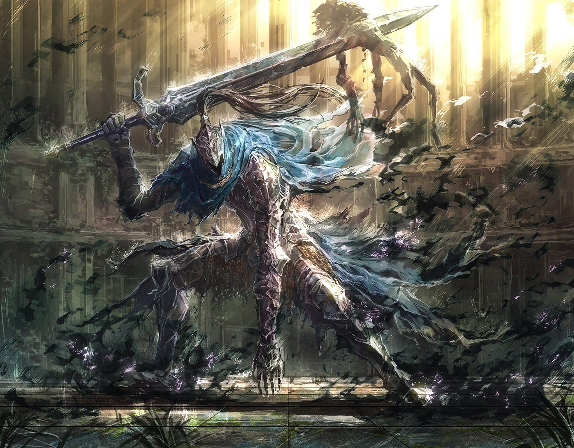 1920x1500 games art sword armor knight artorias artorias traveler abyss, Desktop