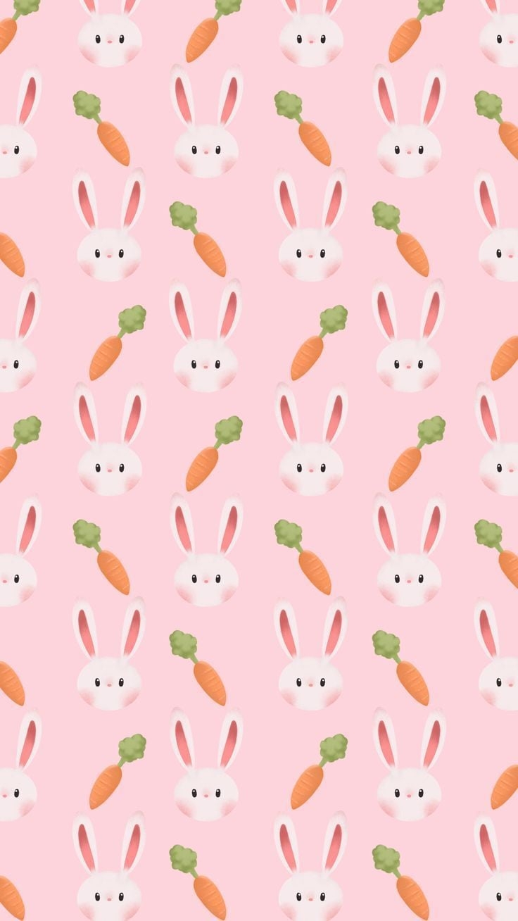 740x1310 Cute Easter Wallpaper For IPhone With Eggs, Bunnies And Carrots. Bunny wallpaper, Rabbit wallpaper, Easter wallpaper, Phone