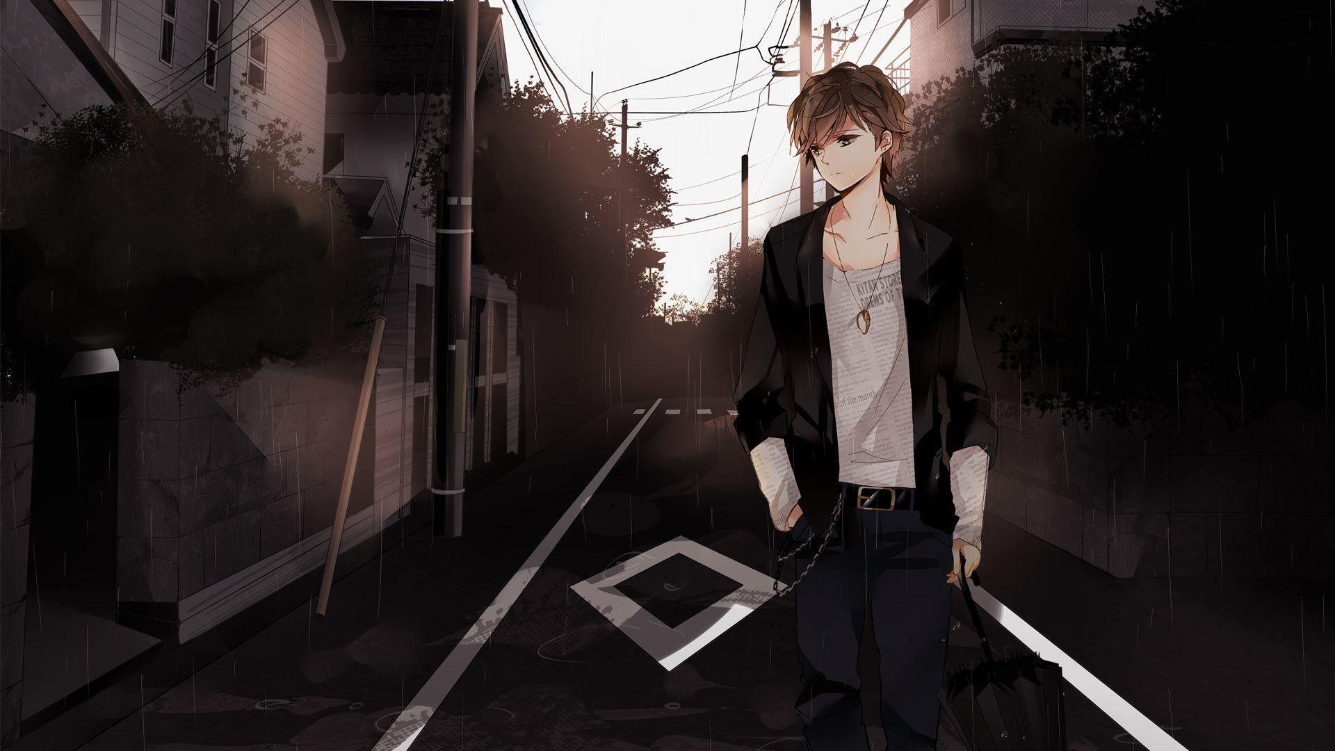 1920x1080 Depressed Anime Boy Wallpaper Free Depressed Anime Boy Background, Desktop