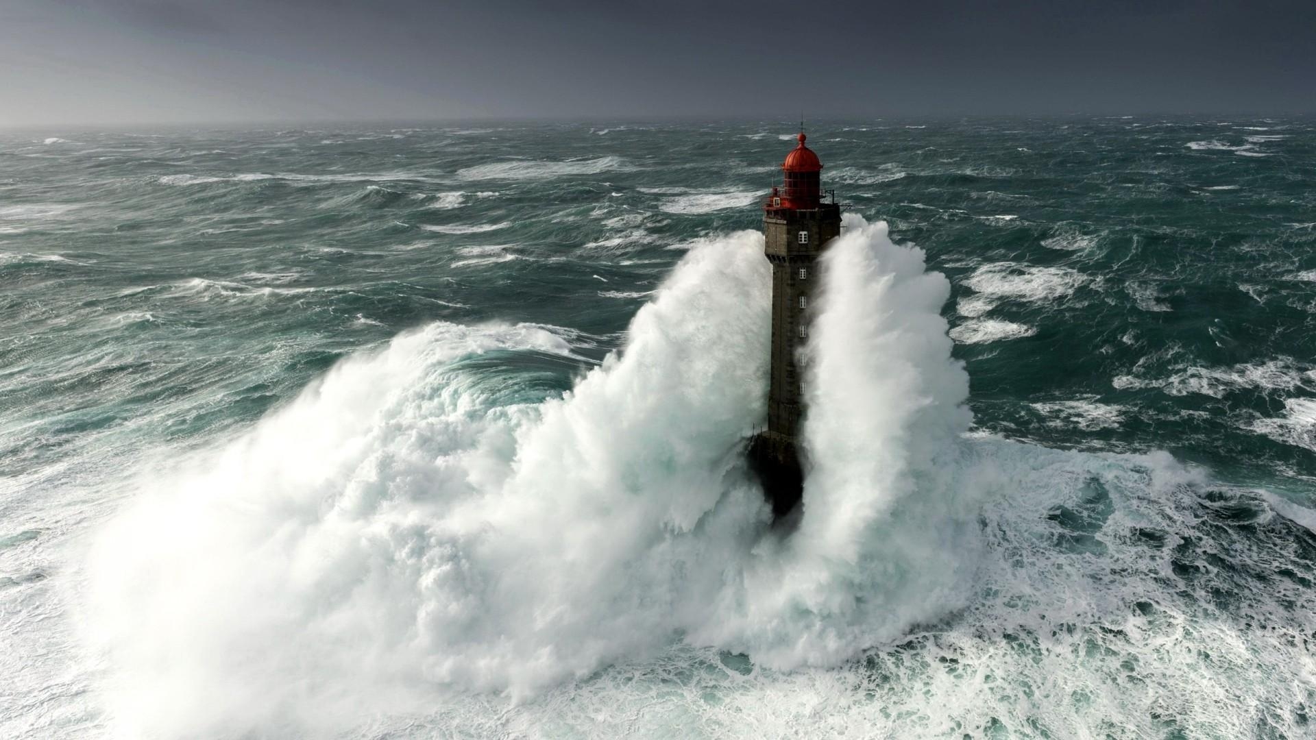 1920x1080 Lighthouse stormy Weather [], Desktop