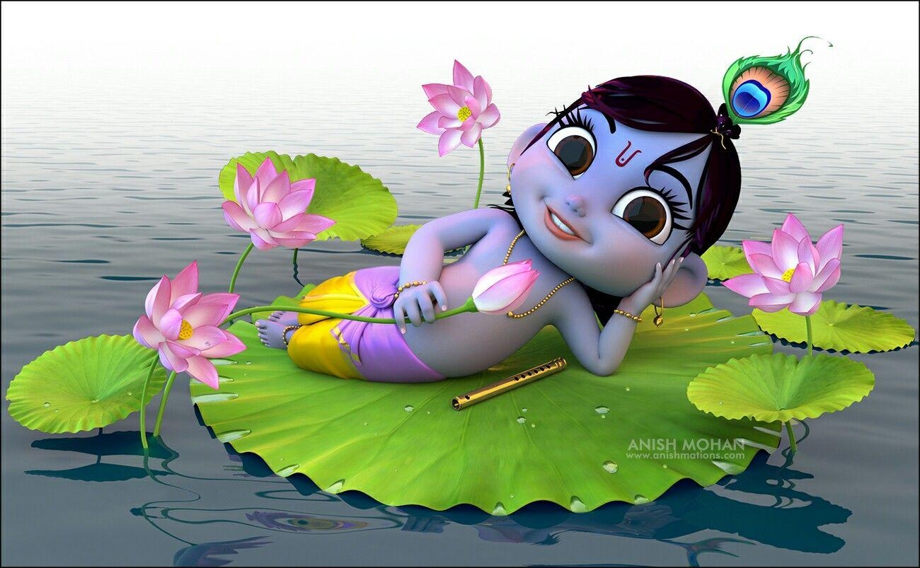 1300x810 Krishna cartoon. Lord krishna wallpaper, Krishna wallpaper, Cute, Desktop