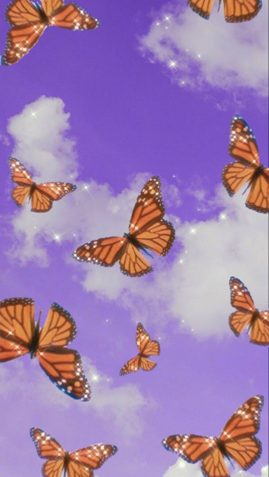 1080x1920 Aesthetic Butterflies Wallpaper, Phone