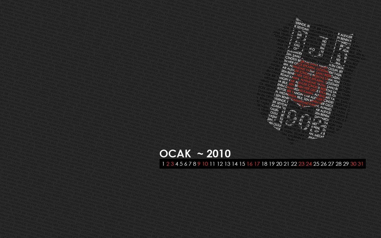 1280x800 Typography Besiktas Wallpaper By Metin Mete, Desktop