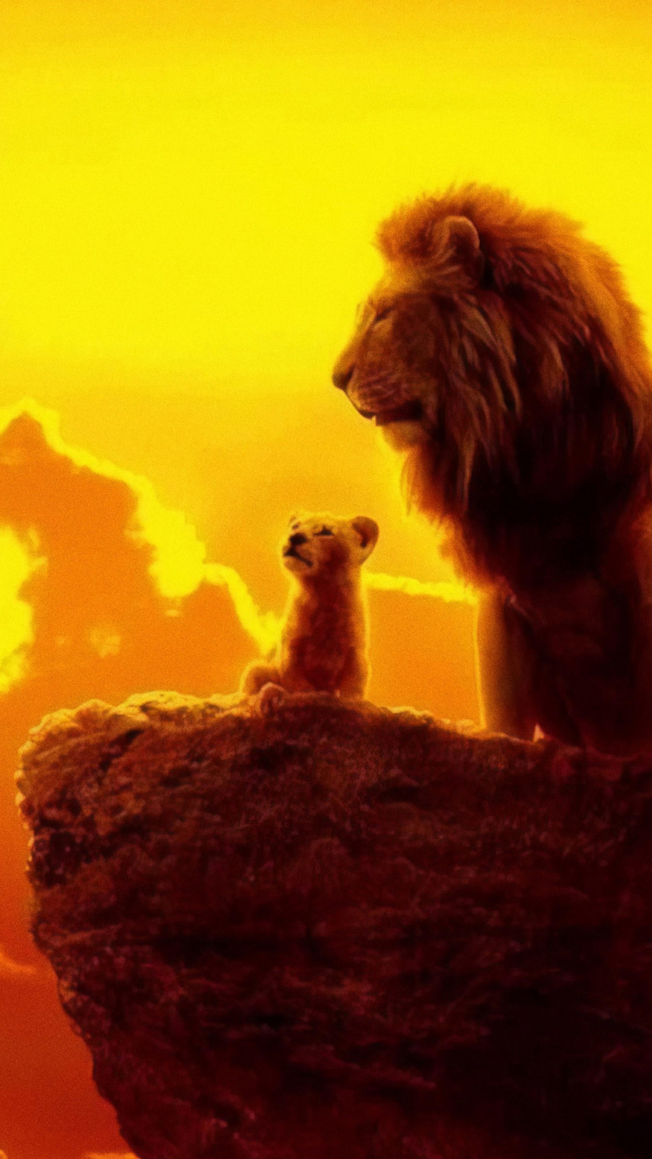 2160x3840 The Lion King 2019 Mufasa Simba 4K Wallpaper, Phone