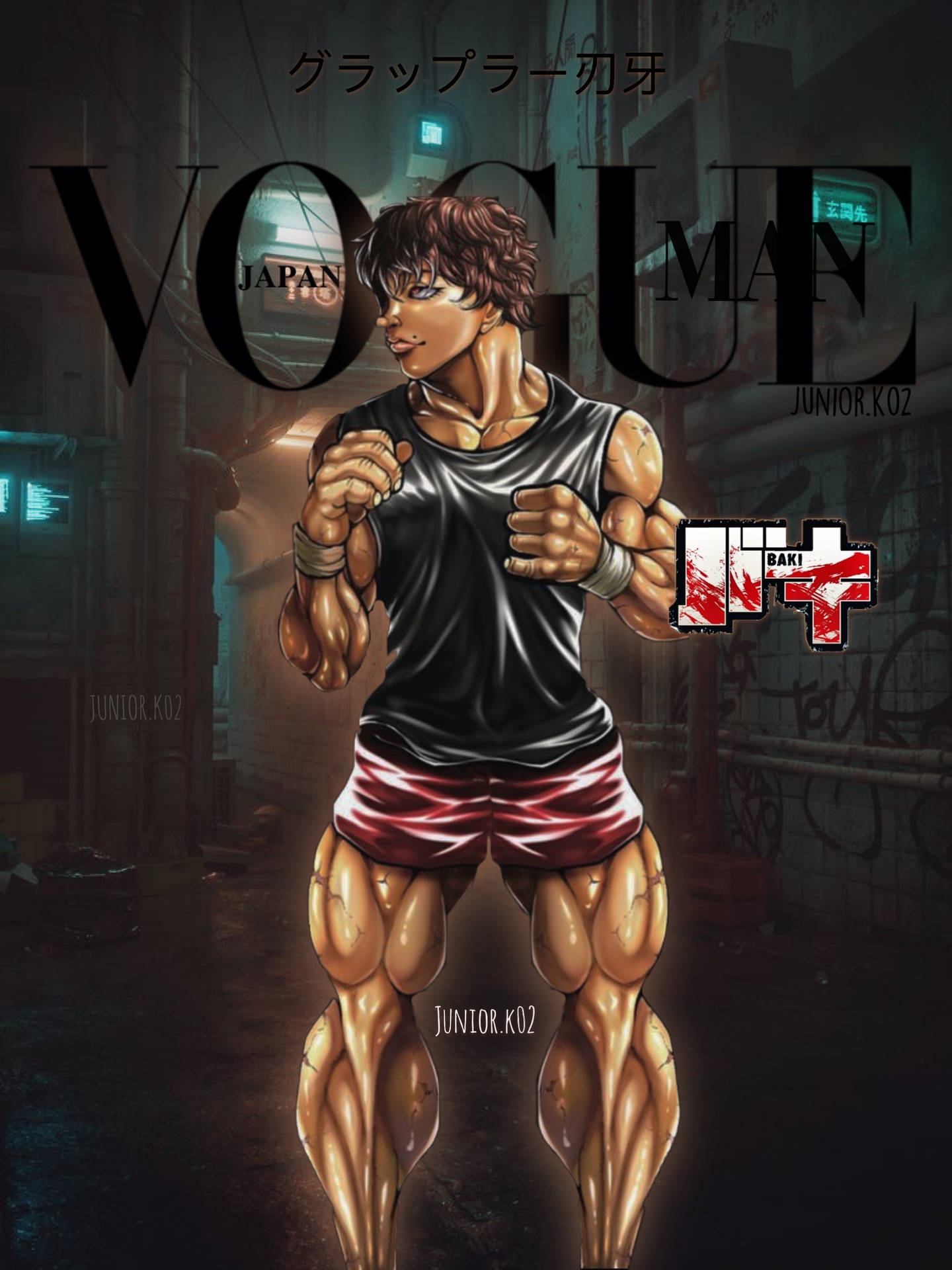 1440x1920 Download Baki Hanma Vogue Cover Wallpaper, Phone