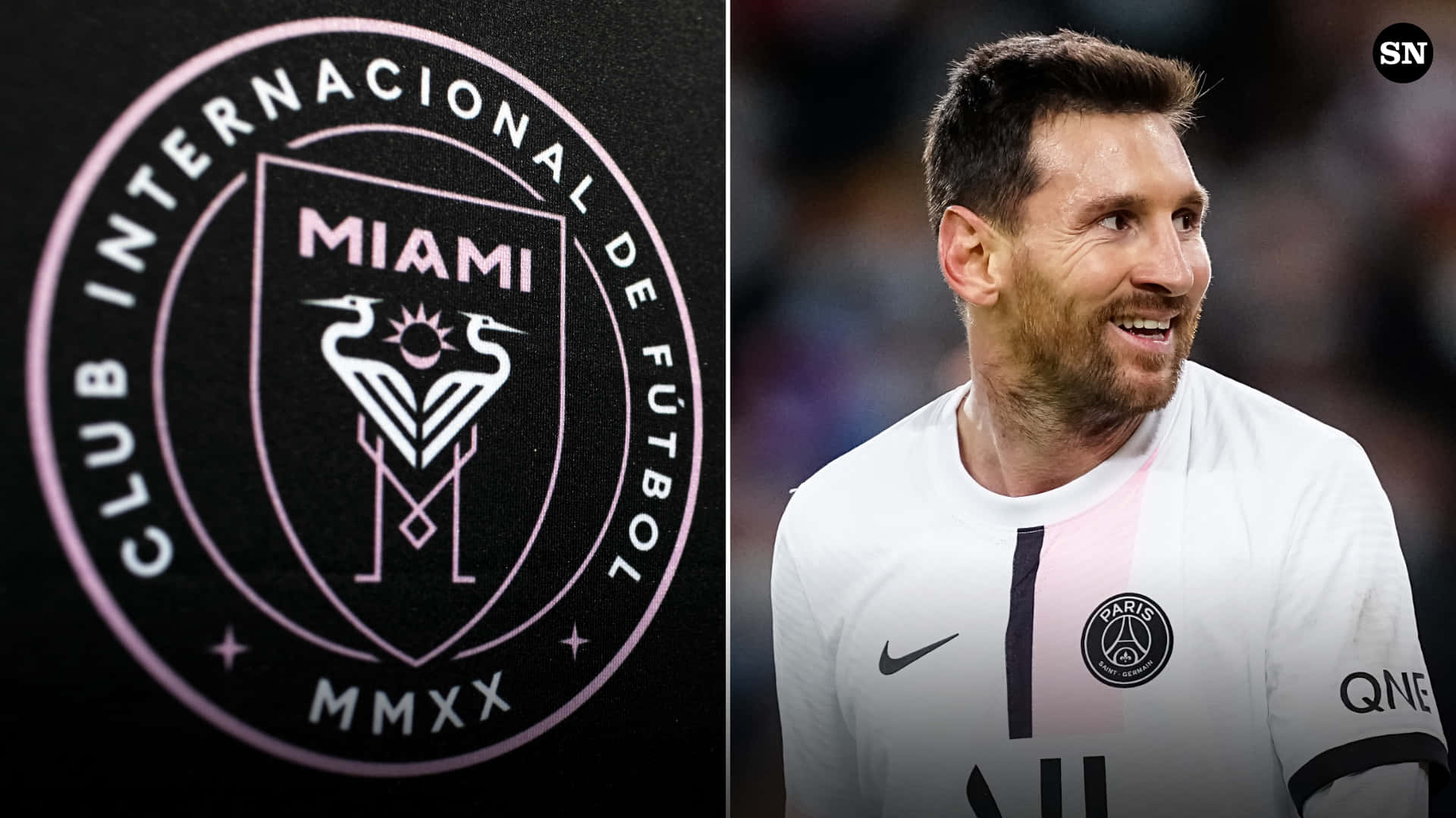 1920x1080 Download Inter Miami FC Logo And Argentine Footballer Lionel Messi Wallpaper, Desktop