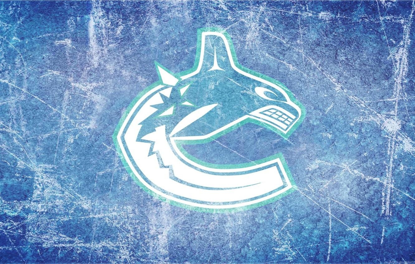 1340x850 Wallpaper ice, Vancouver, emblem, NHL, NHL, The Vancouver Canucks, Desktop