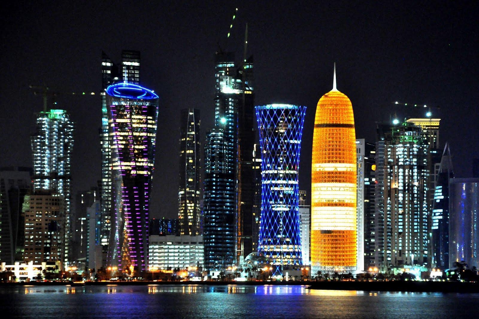 1600x1070 Doha Qatar Skyline HD Wallpaper. Best Wallpaper Fan. Download, Desktop