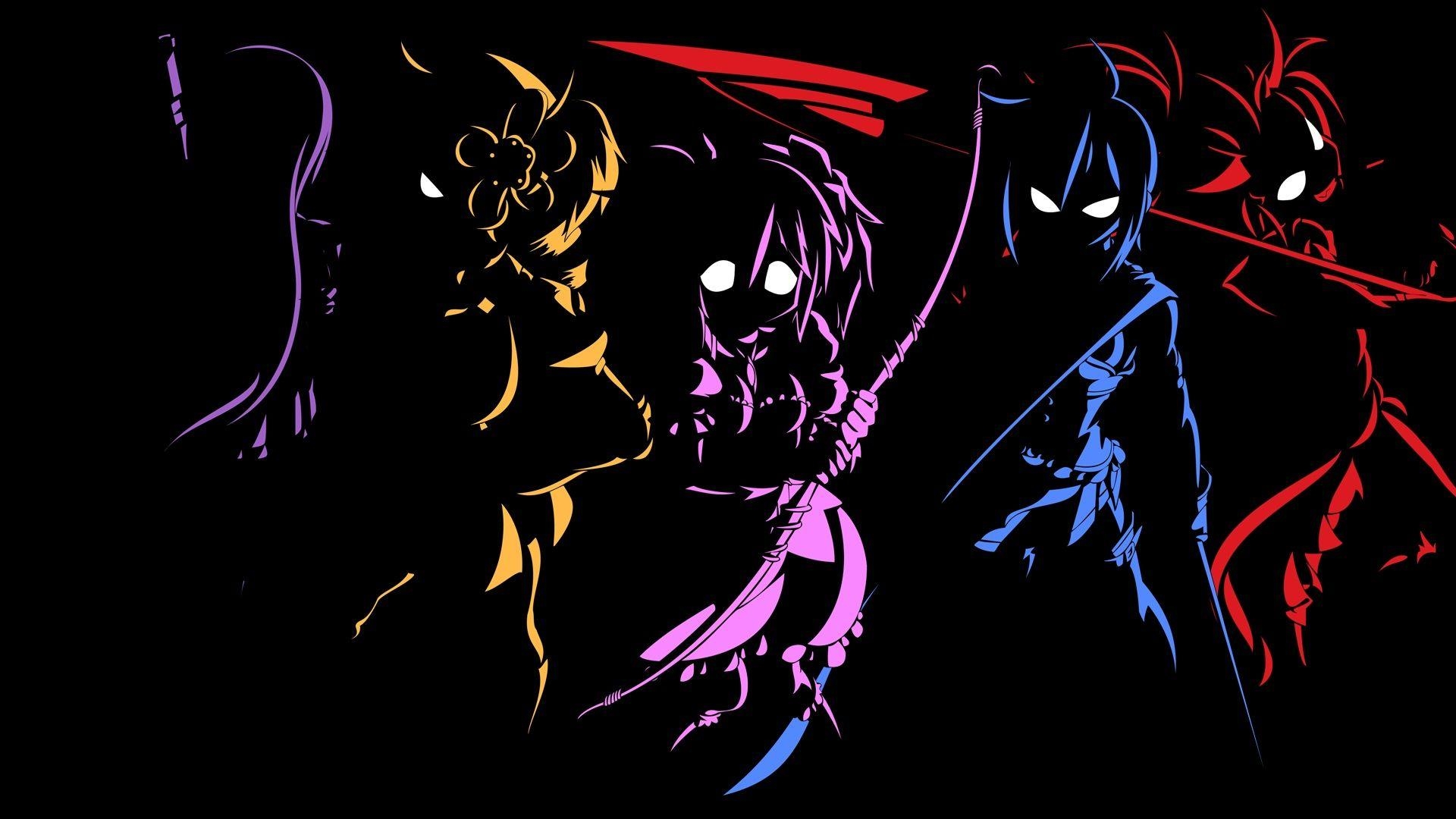 1920x1080 Anime Characters Outline Black Wallpaper. Cool, Desktop