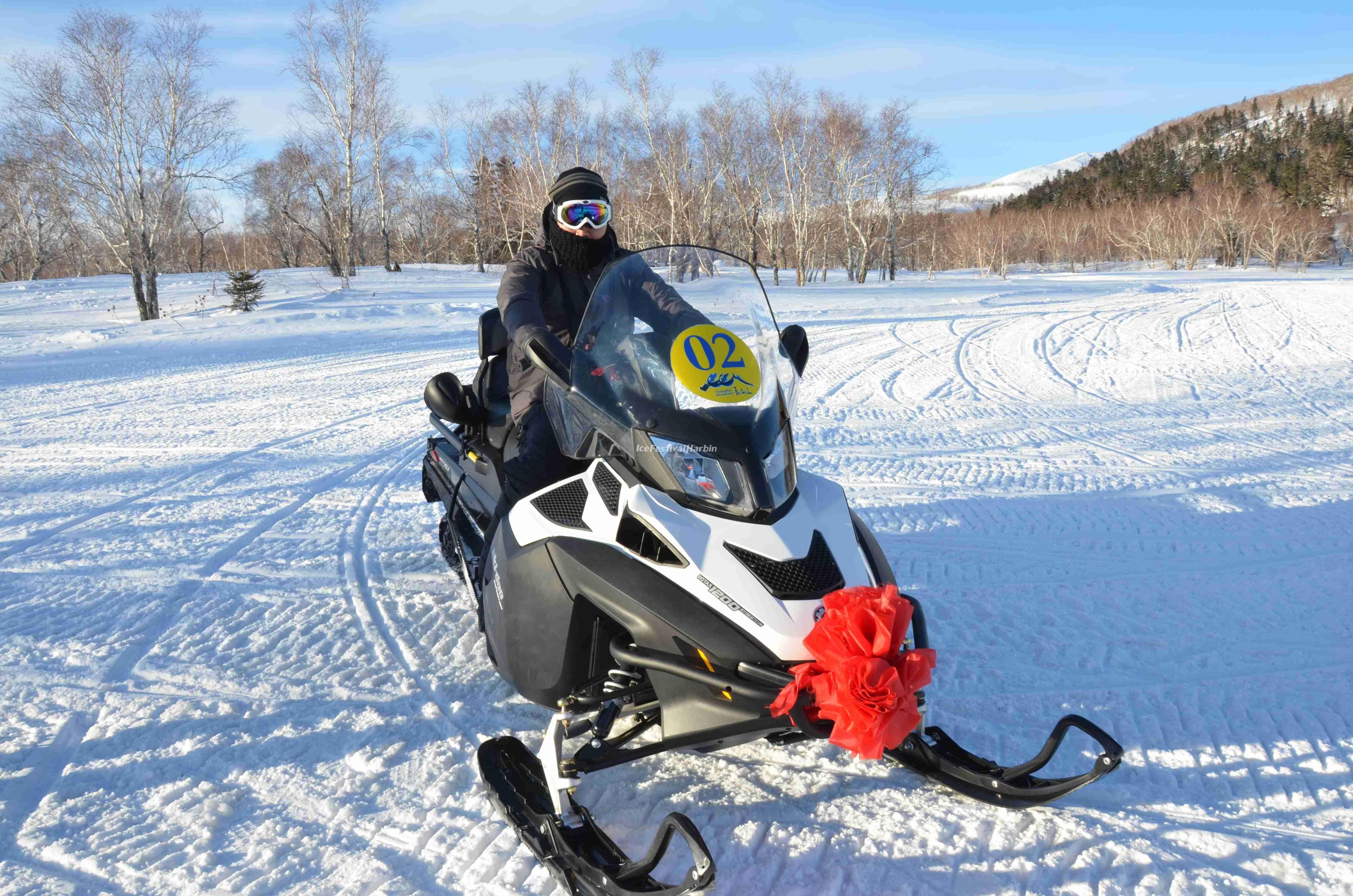 4930x3270 Snowmobiling in Harbin Ice Festival Wallpaper, China, Desktop