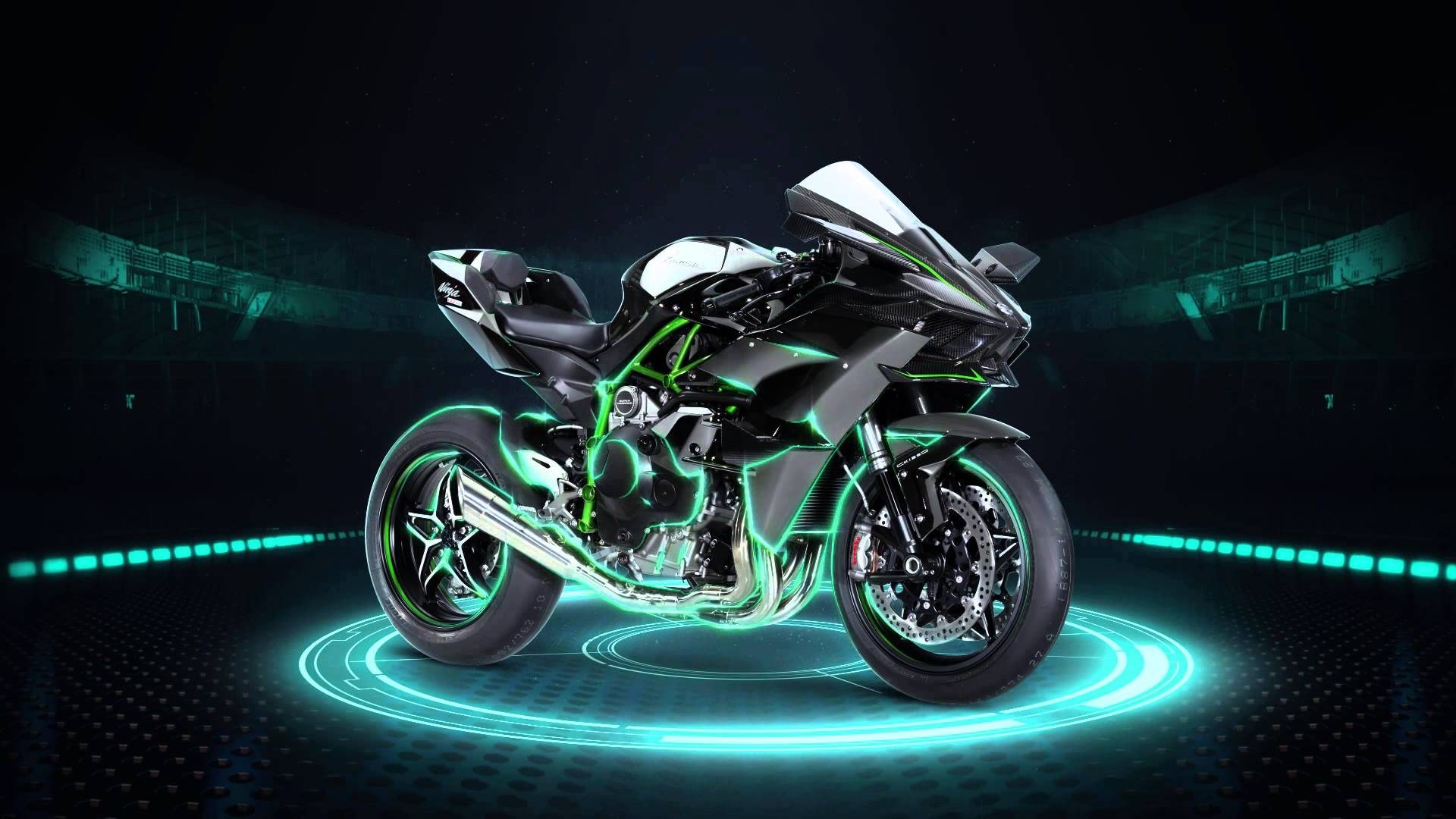 Kawasaki Ninja H2R, Moto Wallpaper, HD Backgrounds