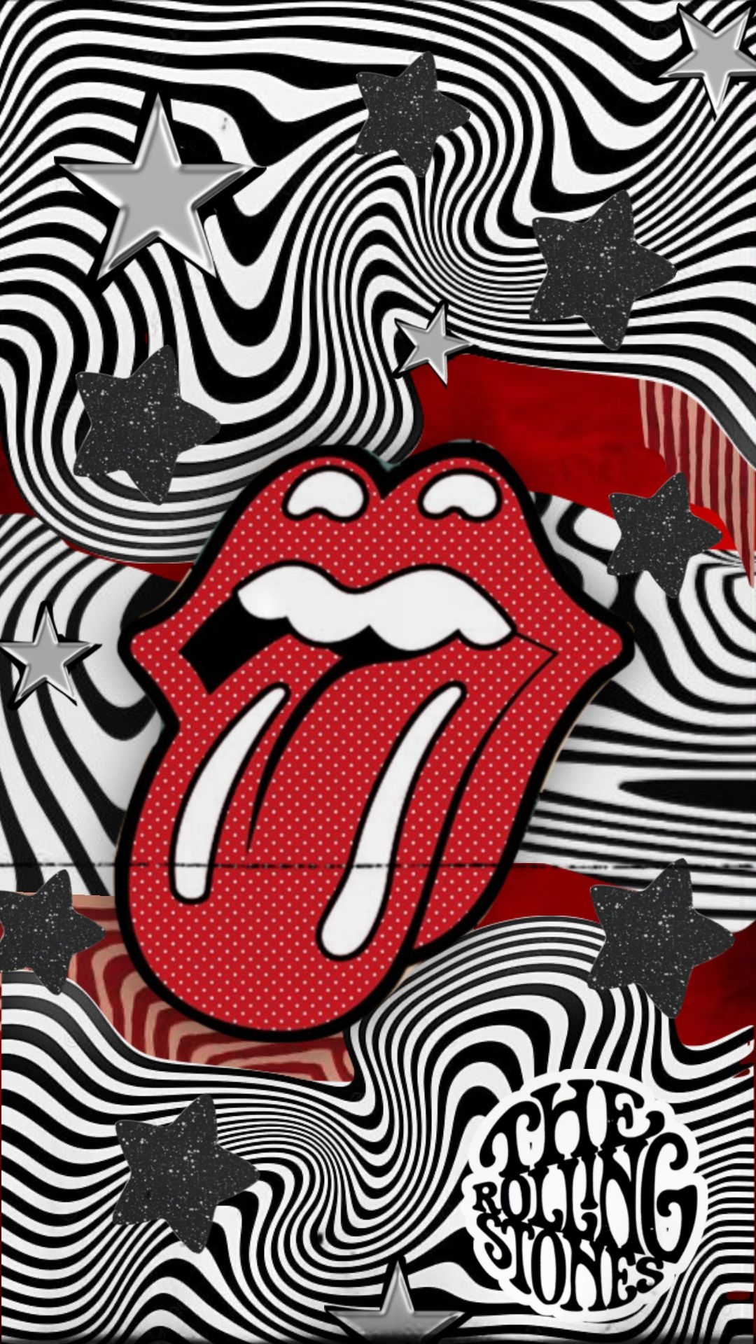 1080x1920 Vintage Rolling Stones Aesthetic Collage, Phone