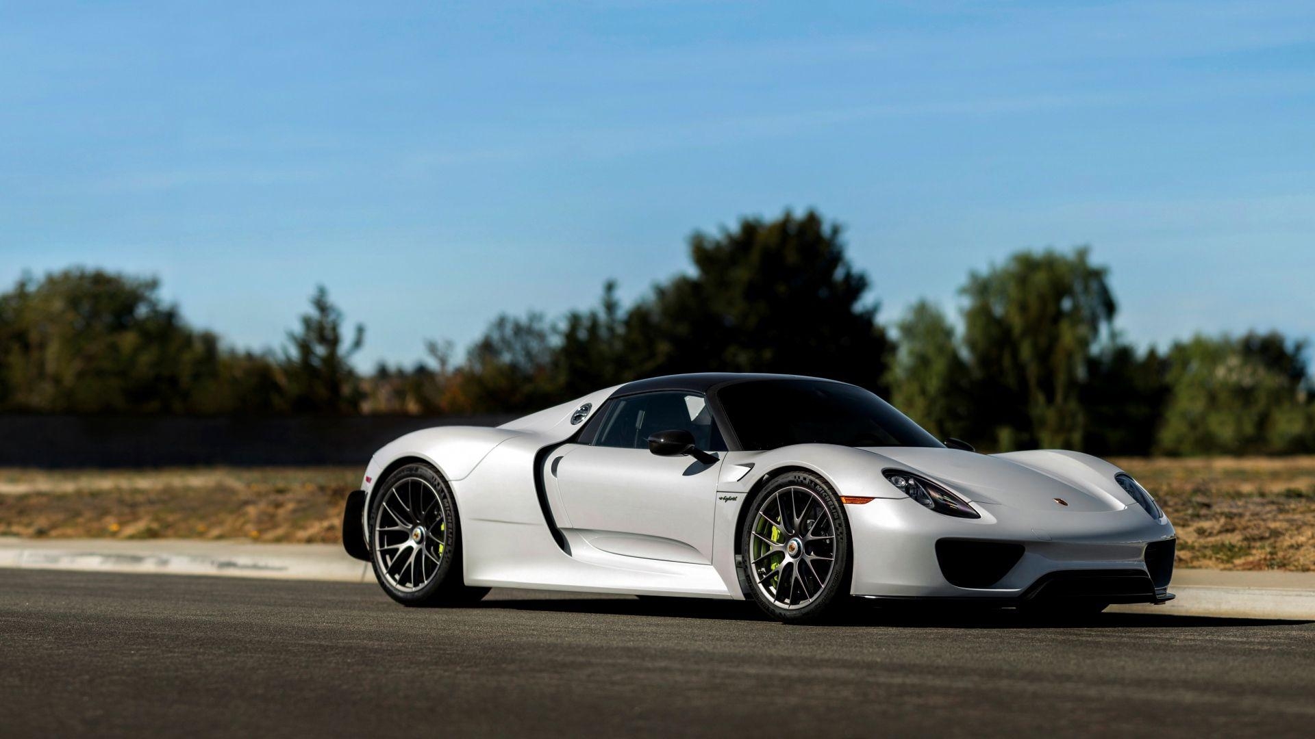 1920x1080 Download Wallpaper  Porsche, Spyder, Side view Full, Desktop