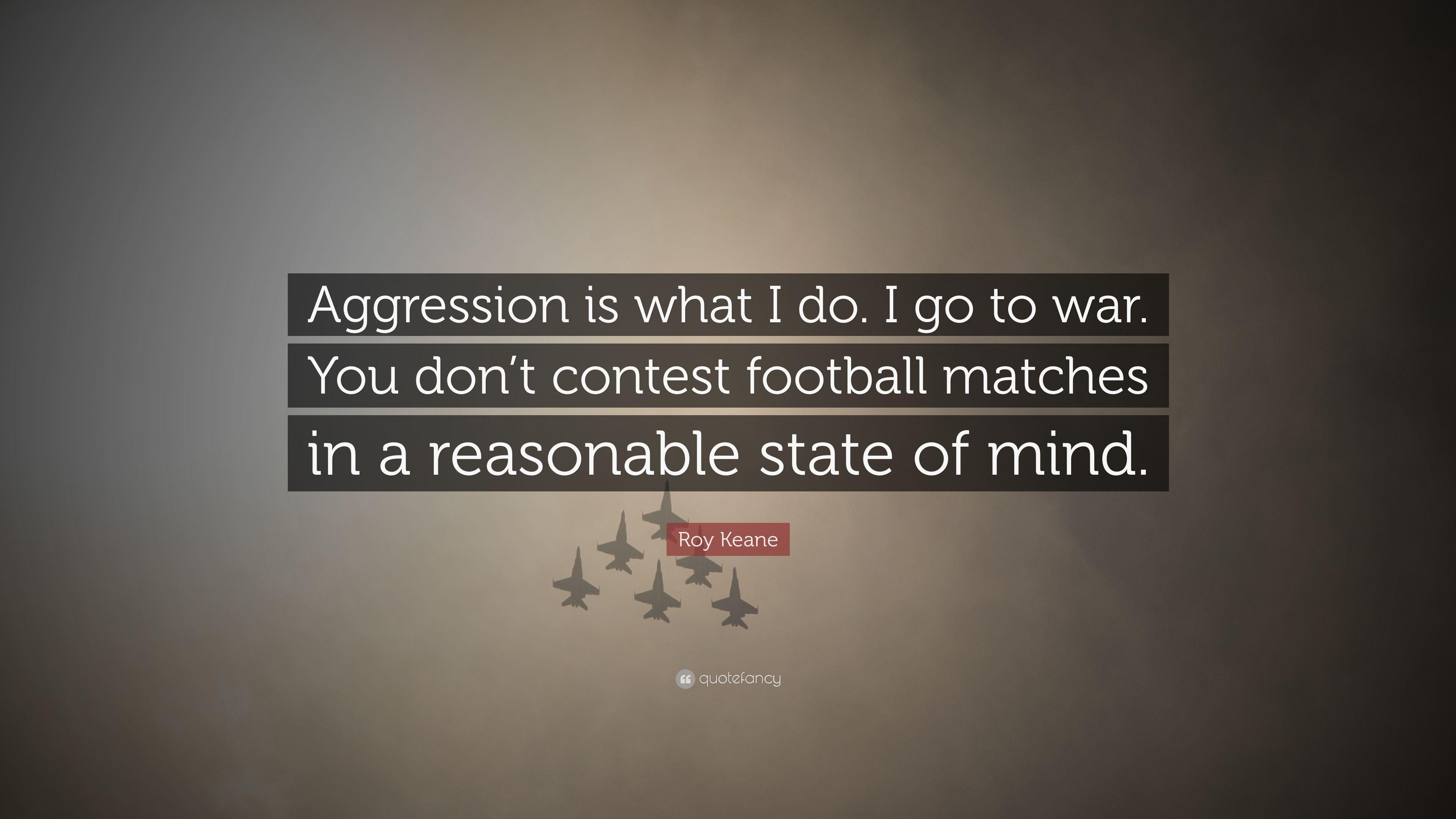 3840x2160 Roy Keane Quote: “Aggression is what I do. I go to war. You don't, Desktop