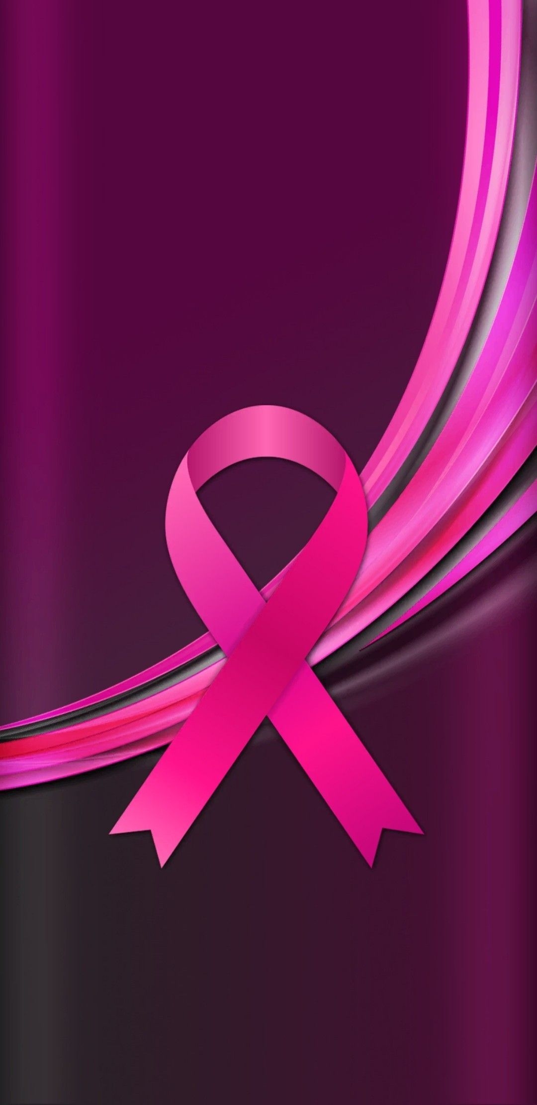 1080x2220 Pink ribbon wallpaper, Pink wallpaper.com, Phone