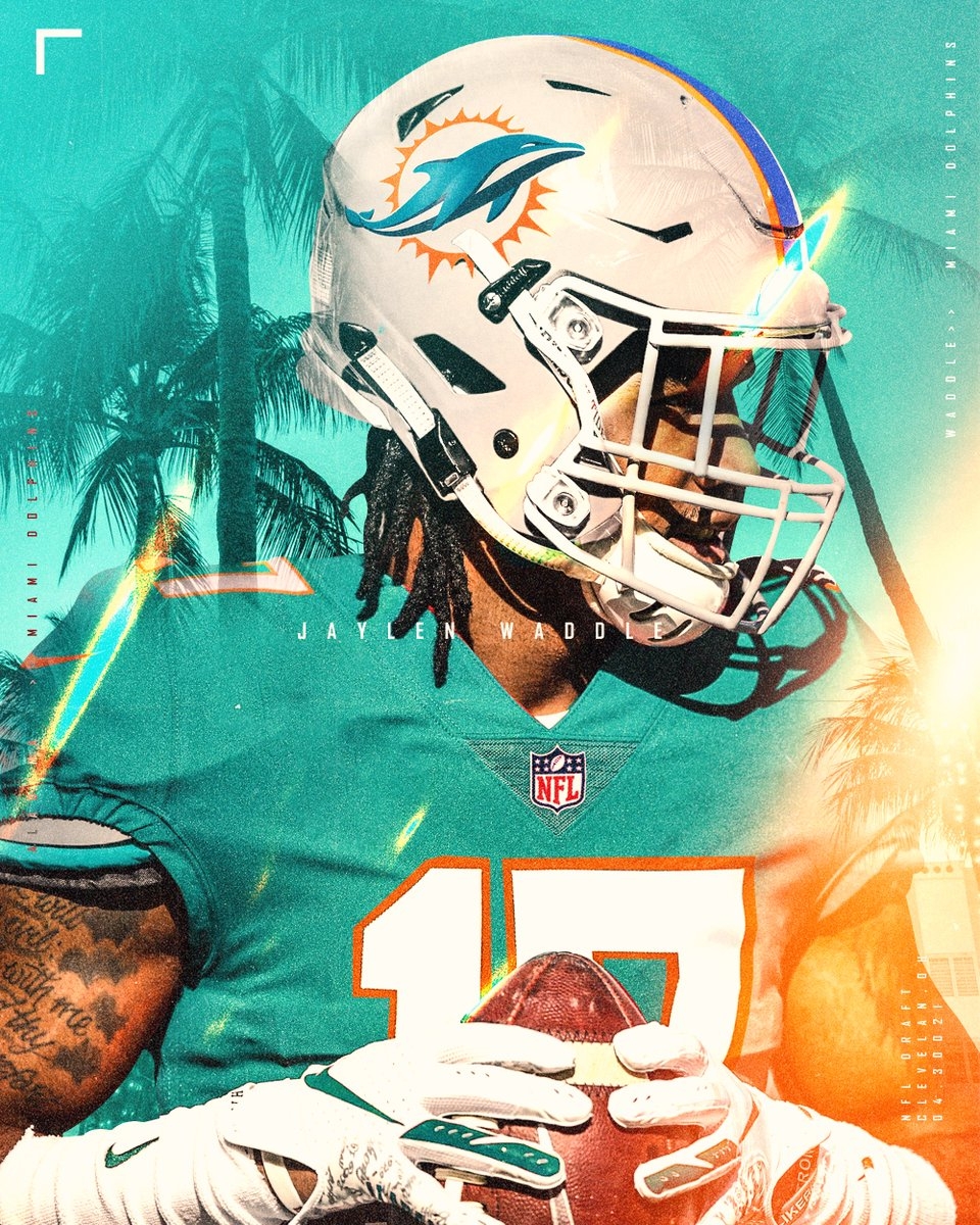 960x1200 Sil 2nd ever jersey swap as Jaylen Waddle joins the Miami Dolphins! #nfl #smsports #draftday, Phone