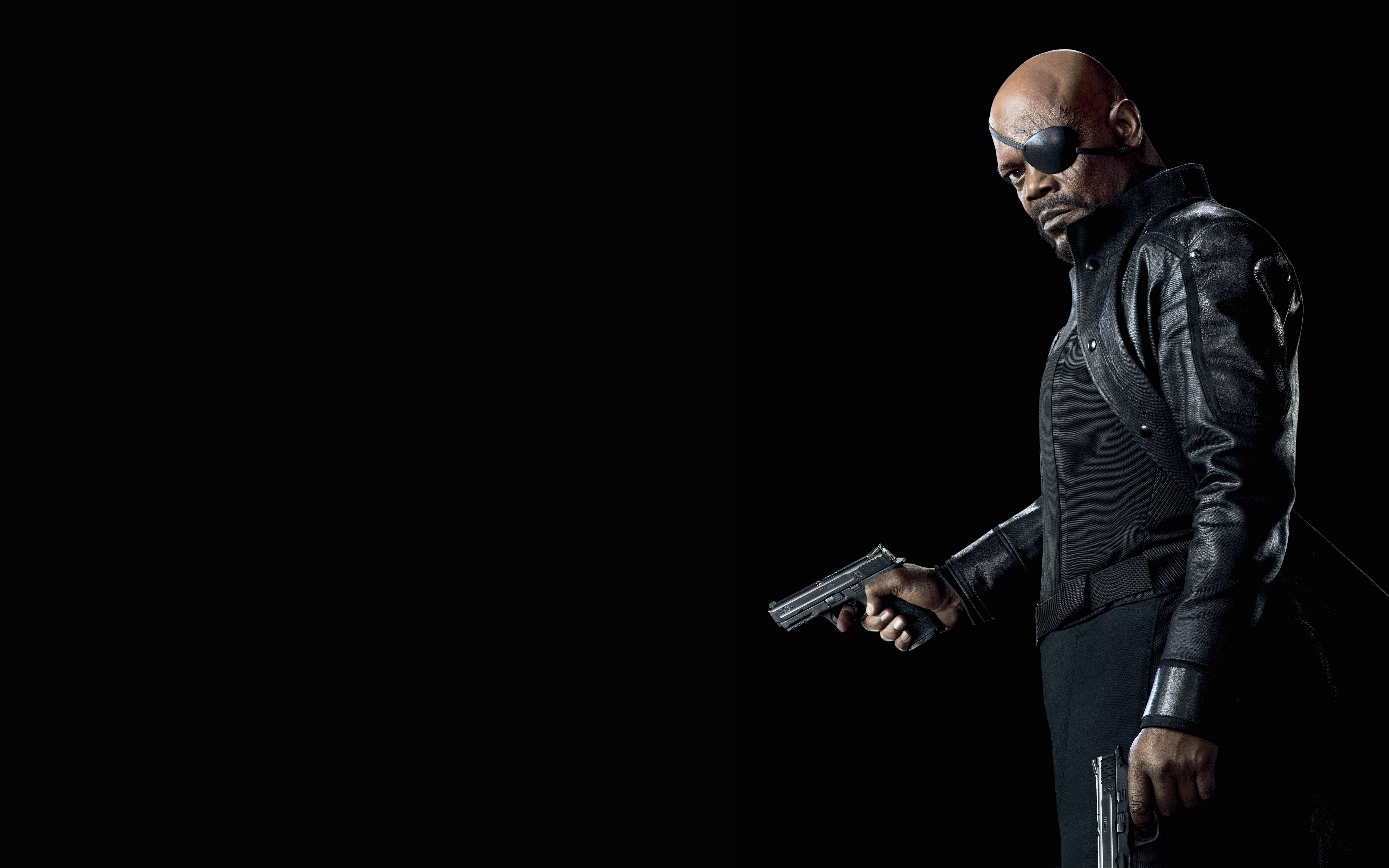 6400x4000 Wallpaper Samuel L. Jackson, Nick Fury, Captain Marvel, Avengers, Desktop