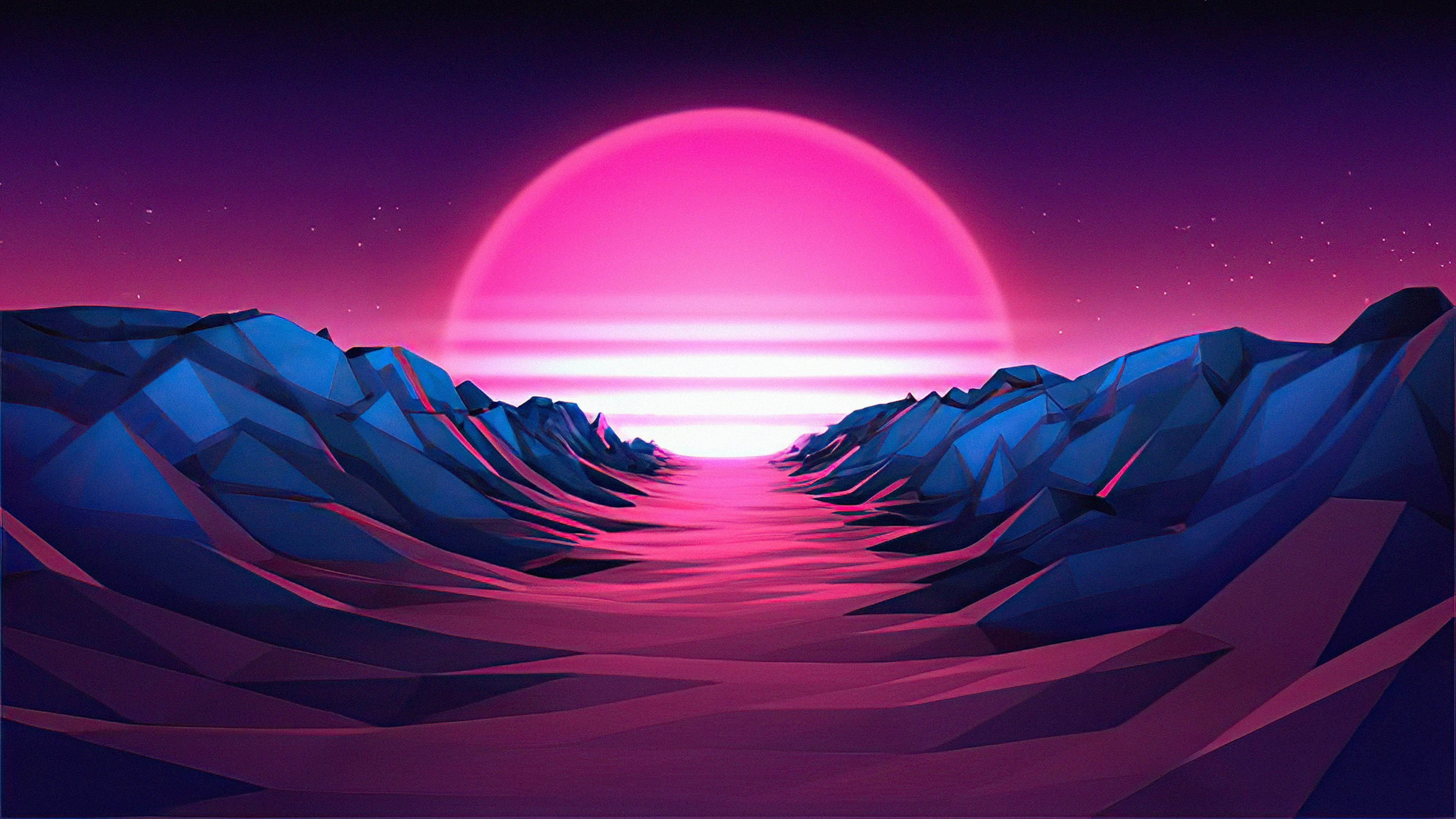 3840x2160 Purple Vaporwave Wallpaper Free Purple Vaporwave Background, Desktop