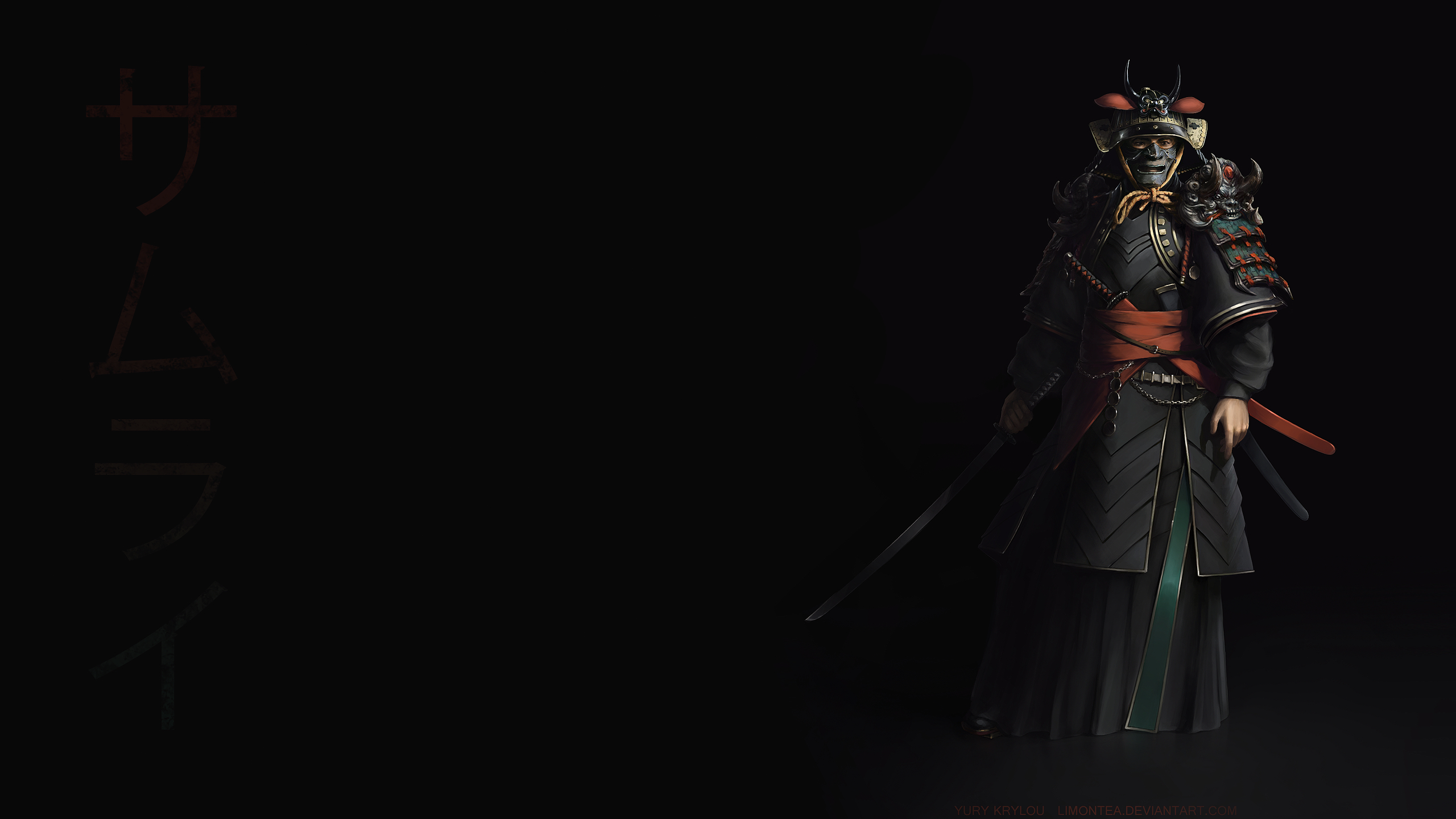 2560x1440 High Resolution Art Samurai Wallpaper, Desktop