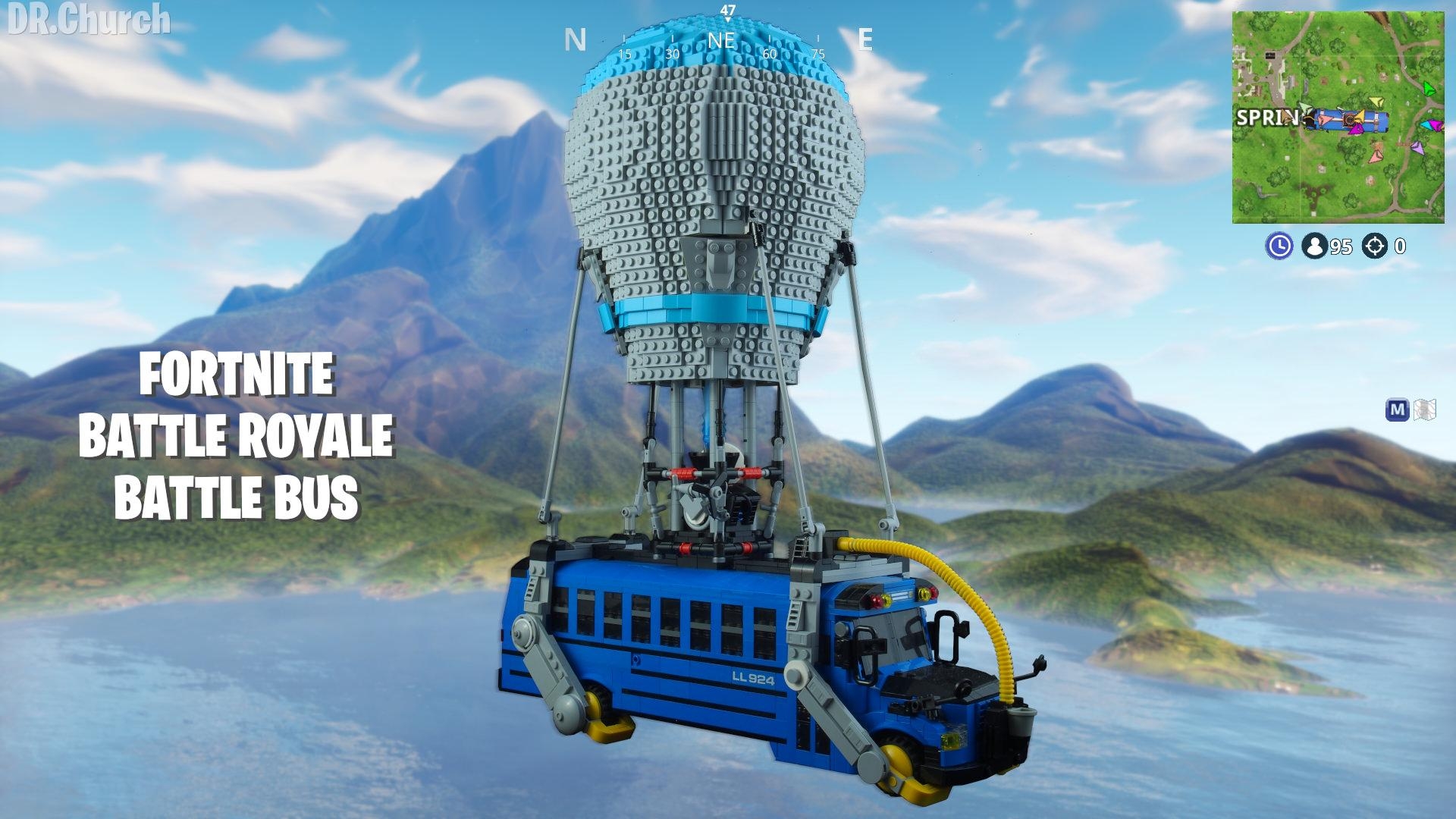 1920x1080 I made the Battle Bus from Fortnite Battle Royale out LEGO, Desktop