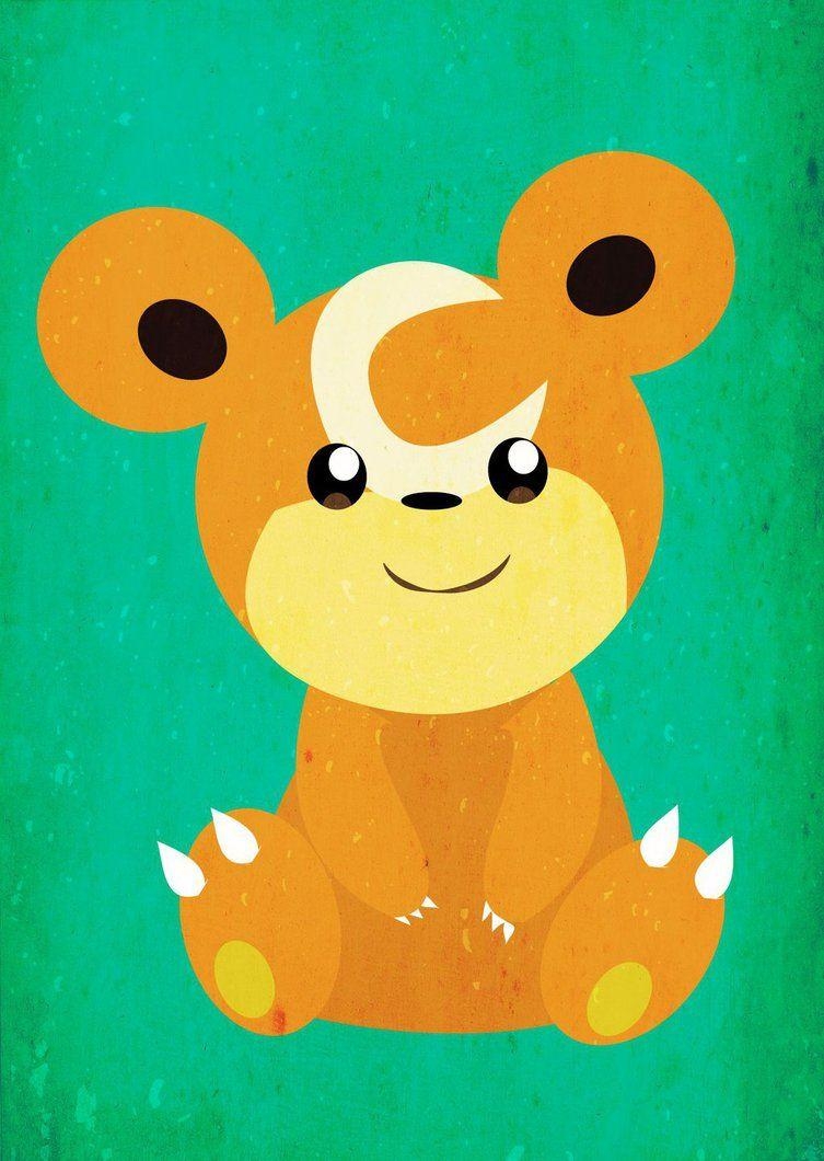 760x1060 Teddiursa Wallpaper Wallpaper minimalistas Pokémon HD, Phone