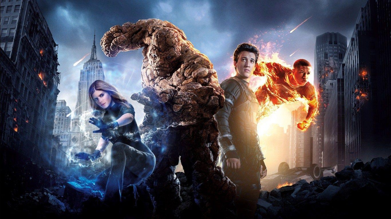 1370x770 HD Background Fantastic Four Characters 2015 Movie Poster Wallpaper, Desktop