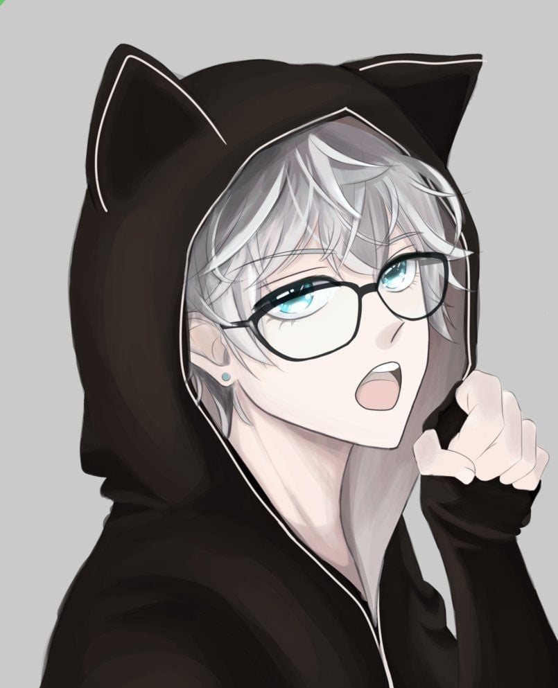 810x1000 Neko Boy in Hoodie, Phone