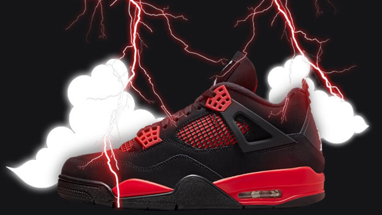 1280x720 Jordan 4 Red Thunder the Way to Your Closet!, Desktop