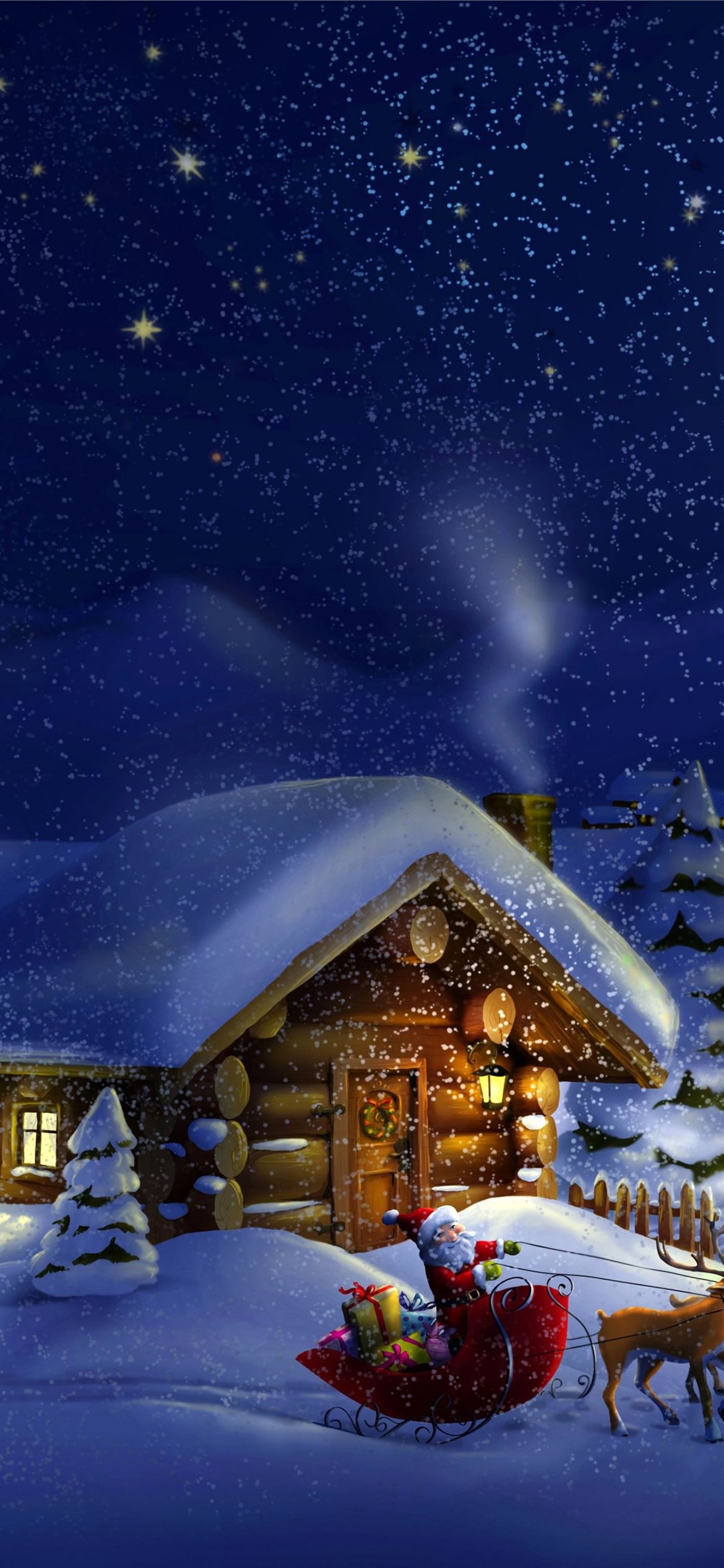 1170x2540 christmas fortnite iPhone Wallpaper Free Download, Phone