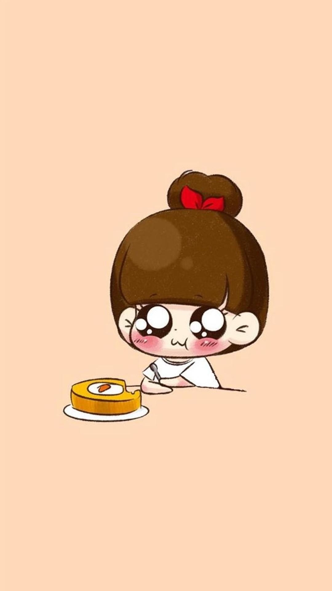 1080x1920 Cute Cartoon Food Wallpaper, Phone