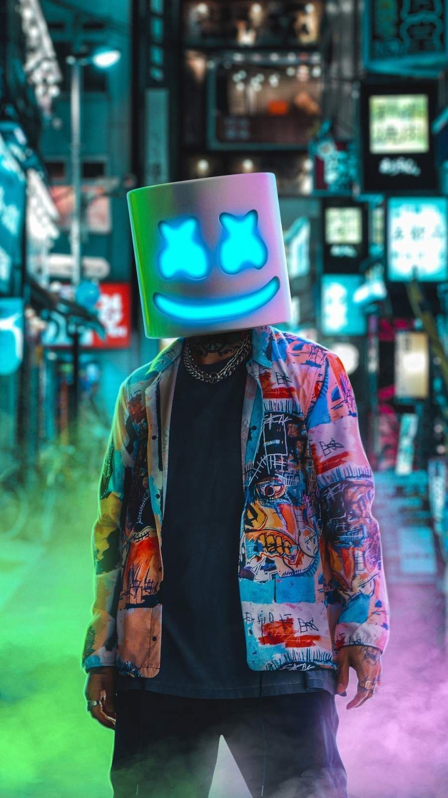 900x1600 Marshmello Neon iPhone Wallpaper. Cool wallpaper for phones, Cool wallpaper, Hipster wallpaper, Phone