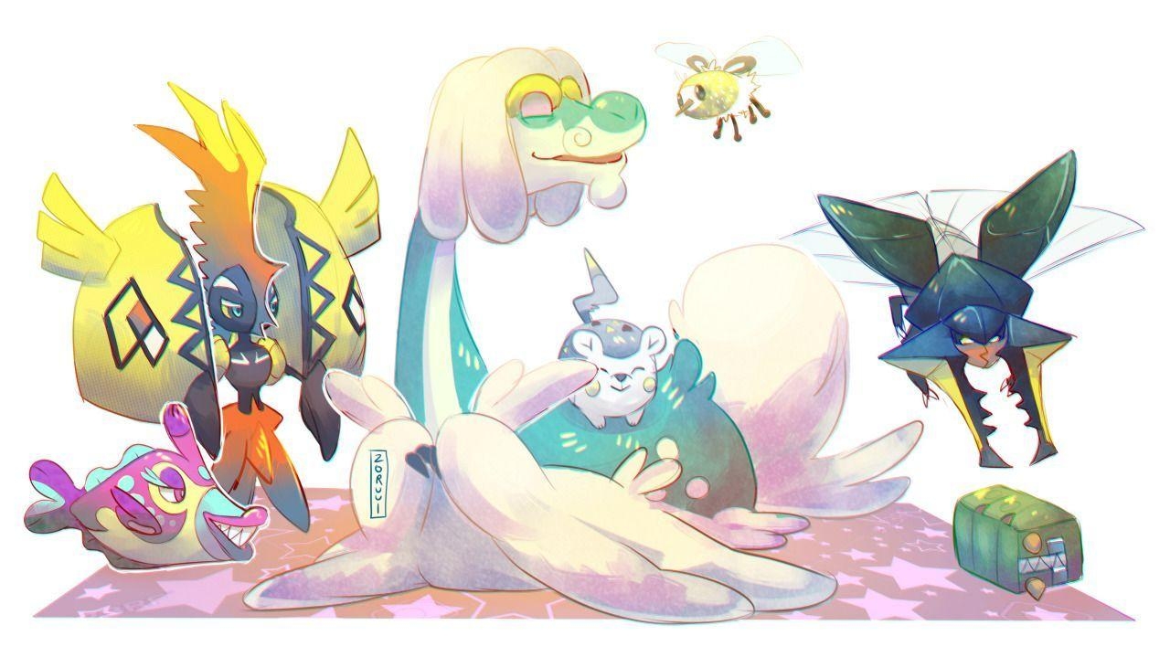 1280x720 cutiefly & charjabug & vikavolt & tapu koko & drampa & togedemaru, Desktop